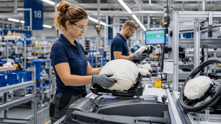 Pomocný pracovník ve výrobě airbagů – od 15,33 € za hodinu – Elterlein
